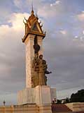 Cambodia-Vietnam Friendship Monument commemorating Vietnam's assistance in overthrowing the Khmer Rouge regime in 1979