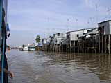 Stilt houses in the Mekong Delta