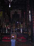 One of the altars, with various offerings on show