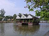 A floating restaurant on the Thu Bon river