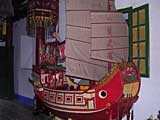 Scale model of a Chinese boat in the Phuc Kien Assembly Hall, Hoi An, Vietnam