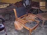 Eagle-armed chair