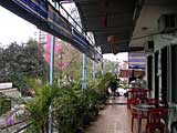 The balcony of the charming Van Xuan guesthouse where we stayed for $6 a night