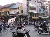 A busy junction in Hanoi