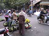 Typical scene with star fruit for sale