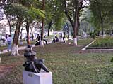 The small sculpture park on the eastern side