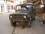 The Russian jeep that brought us back from our trek