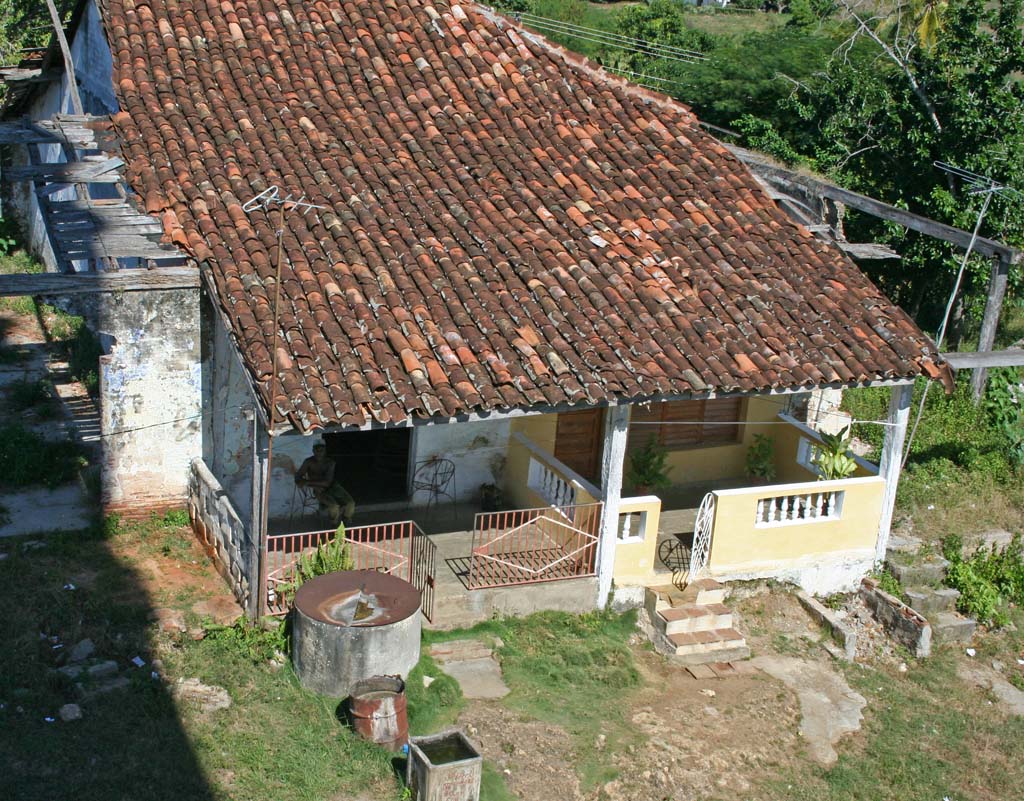 The house next door from further down the tower.