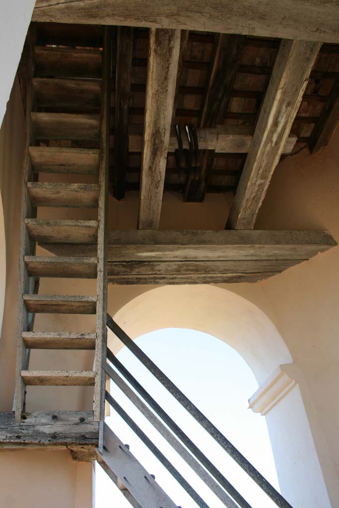 The steps we climbed inside the tower.