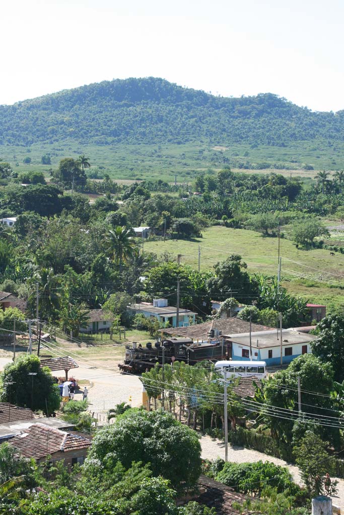 A shot of our train from the tower.