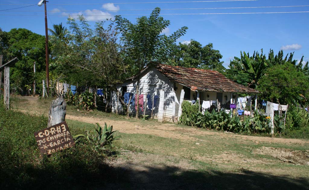 In the local village.