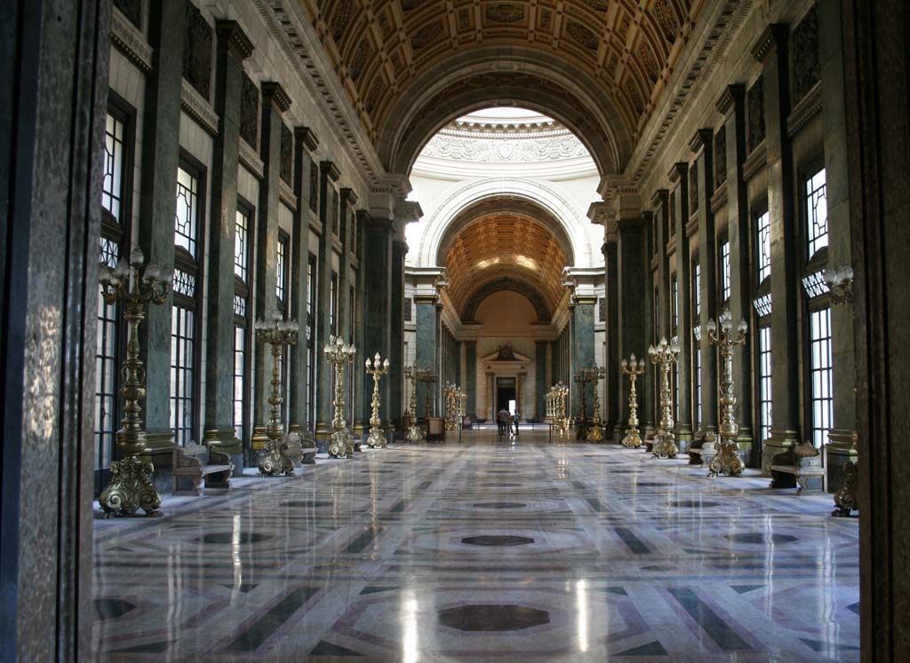 Looking along the full length of the building.