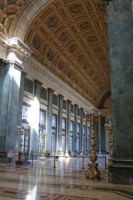 Looking to one side of the lobby.