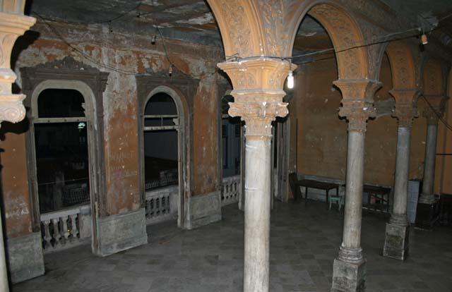 An interior ripe for restoration, which is why the highly recommended La Guarida restaurant upstairs was closed.