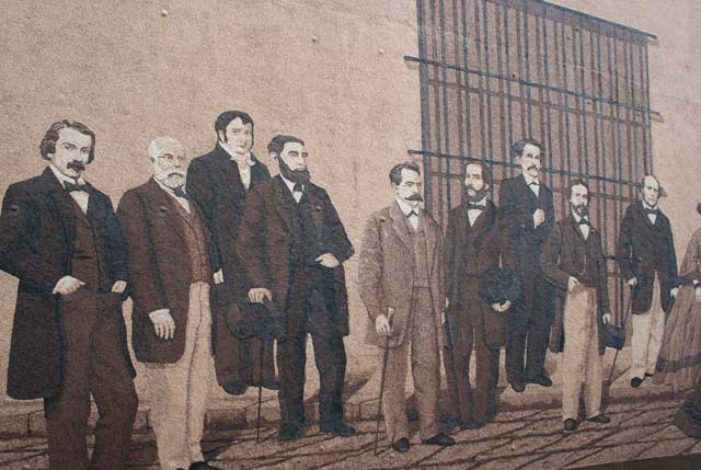 Detail from the same mural.