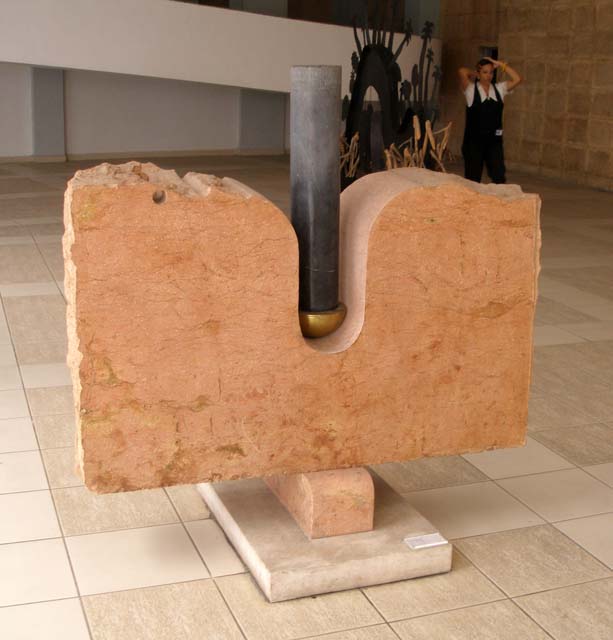 Sculpture in the main lobby area.