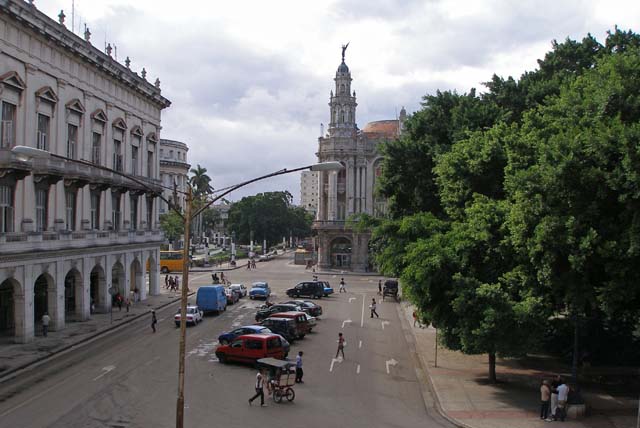 View from the balcony of the <em>Centro Asturiano</em>.