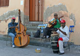 Los Jubilados del Caribe, playing in the street in Santiago.
